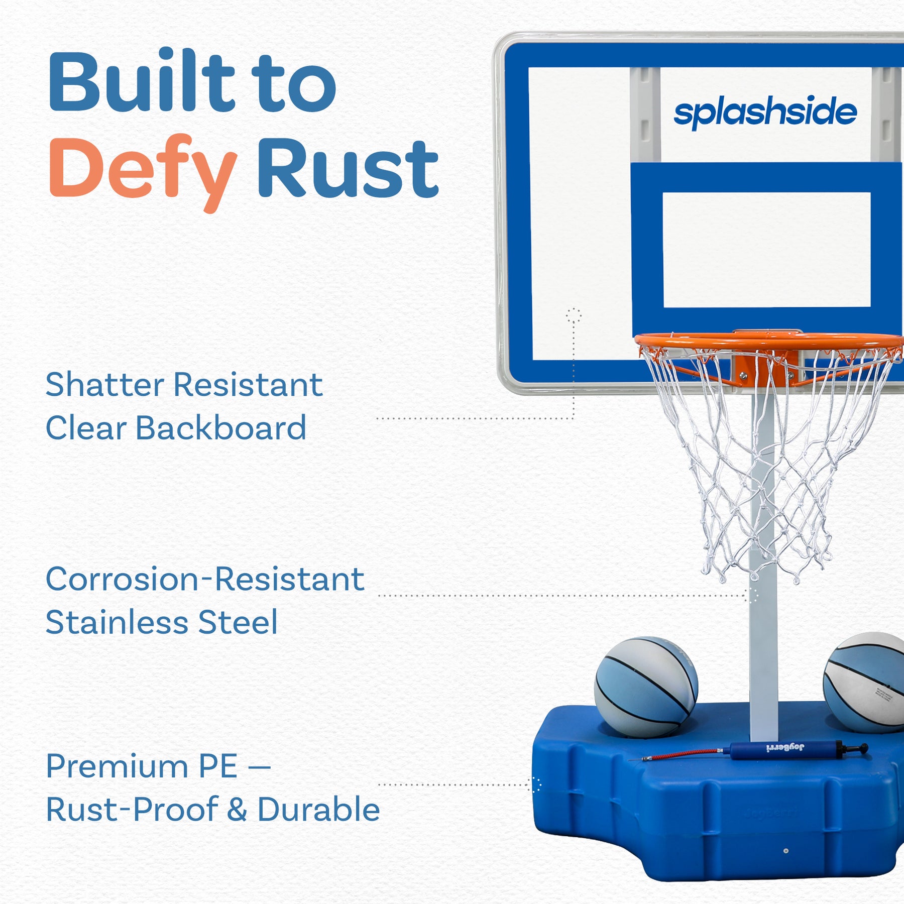 SplashSide Poolside Basketball Hoop