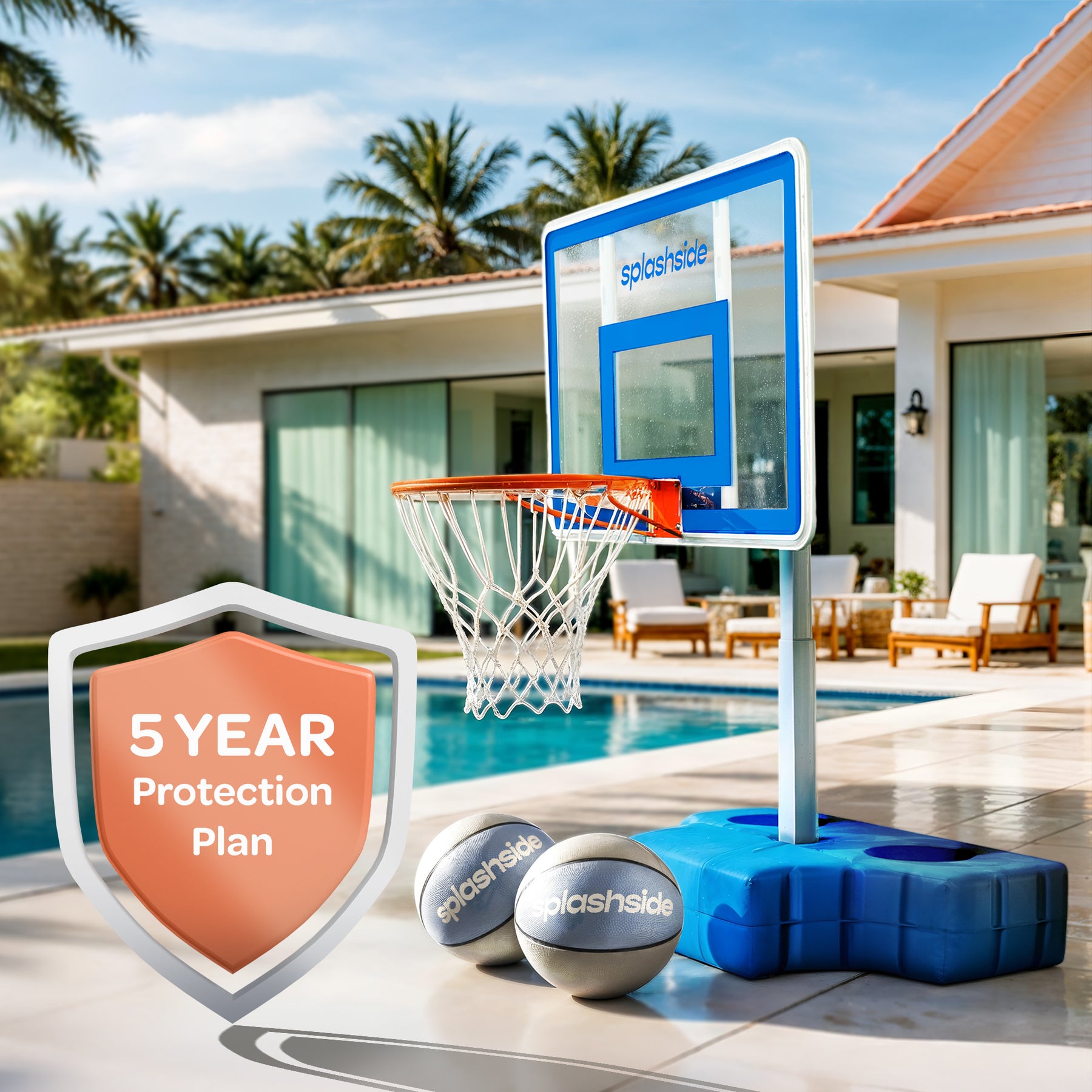 SplashSide Poolside Basketball Hoop