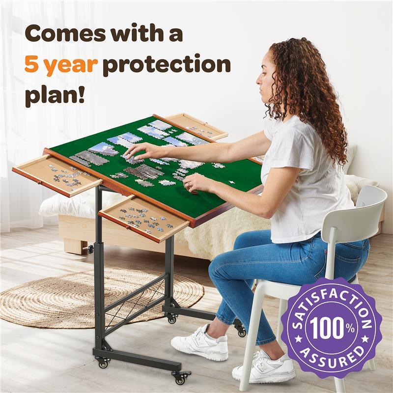 Puzzle Station with Storage & Cover