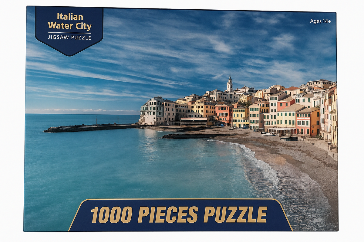 Italian Water City - Jigsaw Puzzle 1000 Pieces Puzzle (Free Gift)