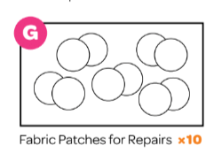 Fabric Patches for Repairs (10)