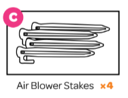Mighty Bounce Air Blower Stakes (4)