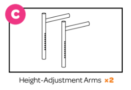 Puzzle Station Height‑Adjustment Arms