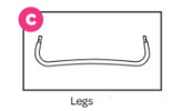 Trampoline Legs 10ft 3leg