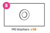 Trampoline M6 Washers