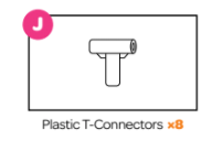 Trampoline Plastic T-connectors