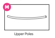 Trampoline Upper Poles 8ft