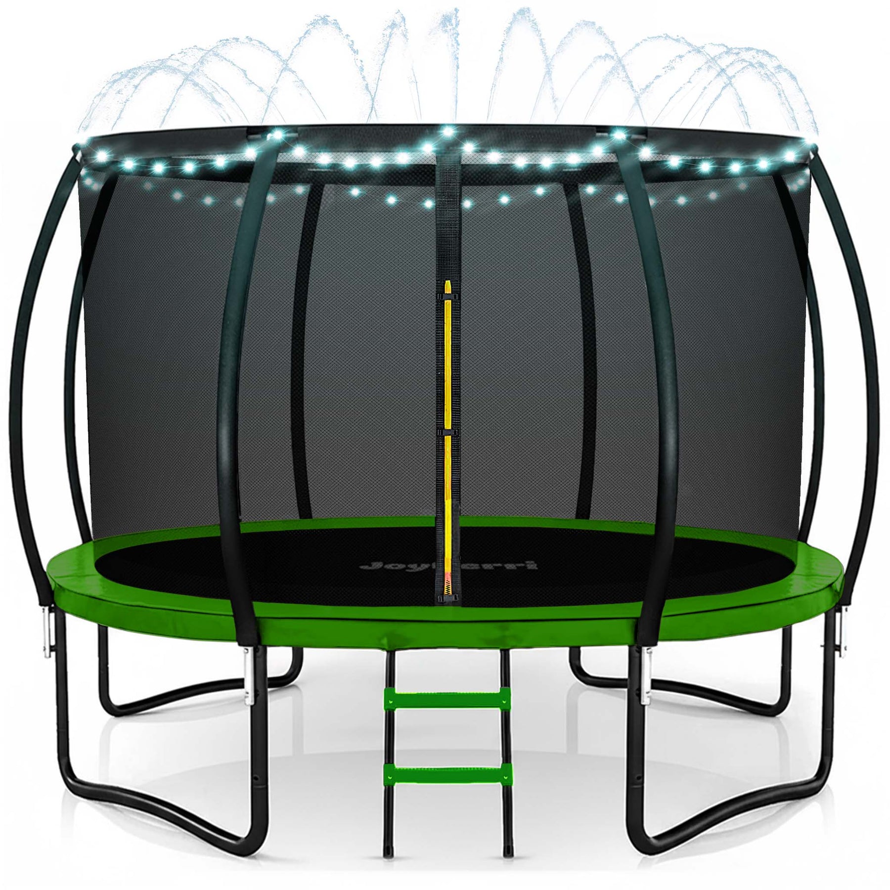 Enclosed Trampoline with LED Lights
