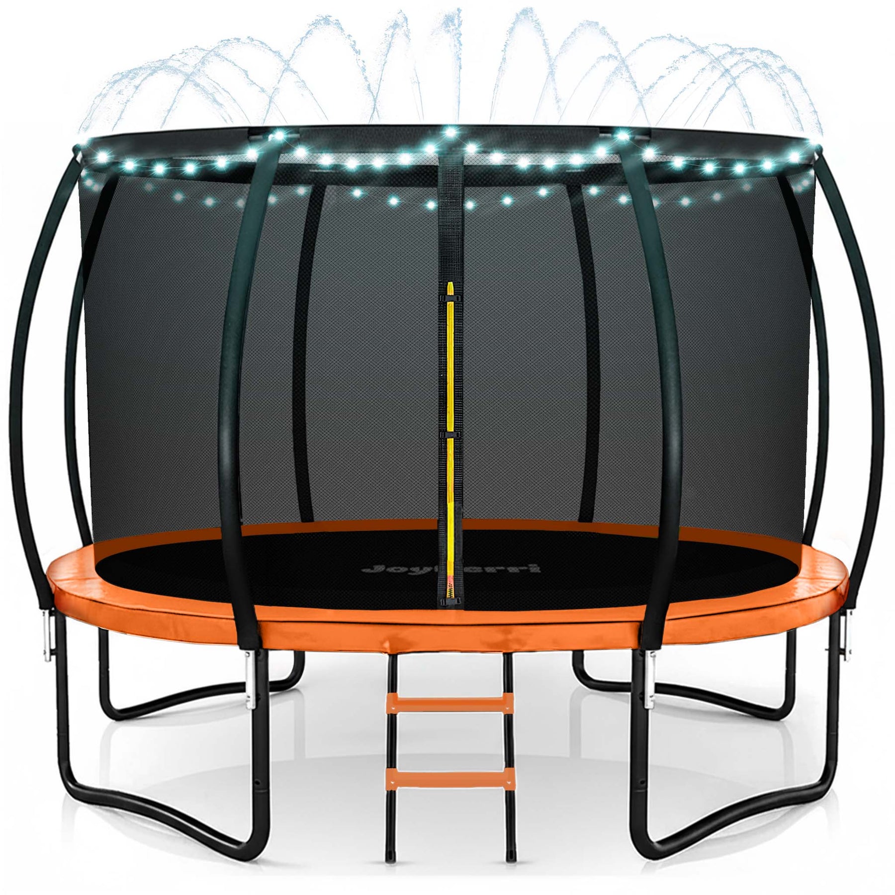 Enclosed Trampoline with LED Lights