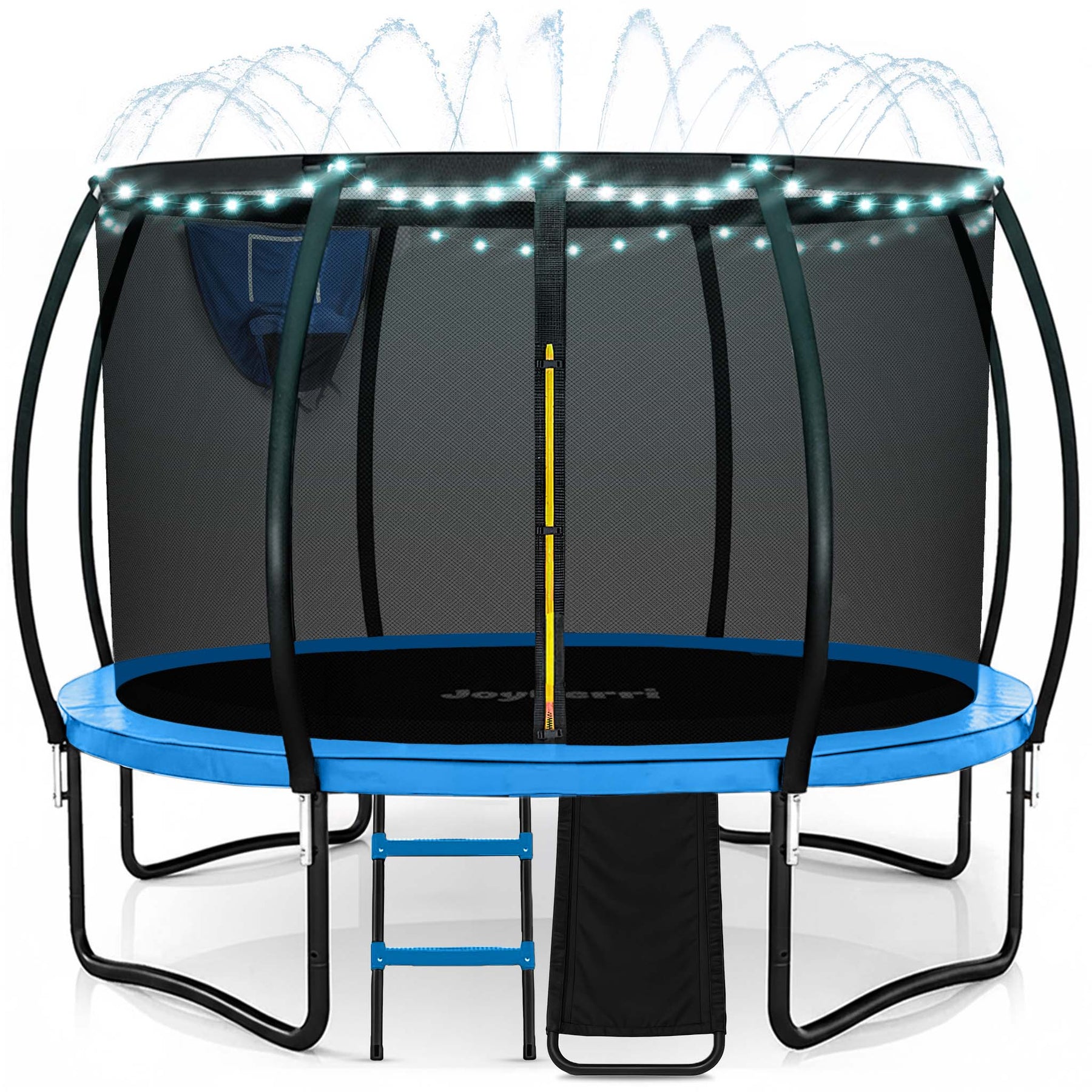 Enclosed Trampoline with LED Lights