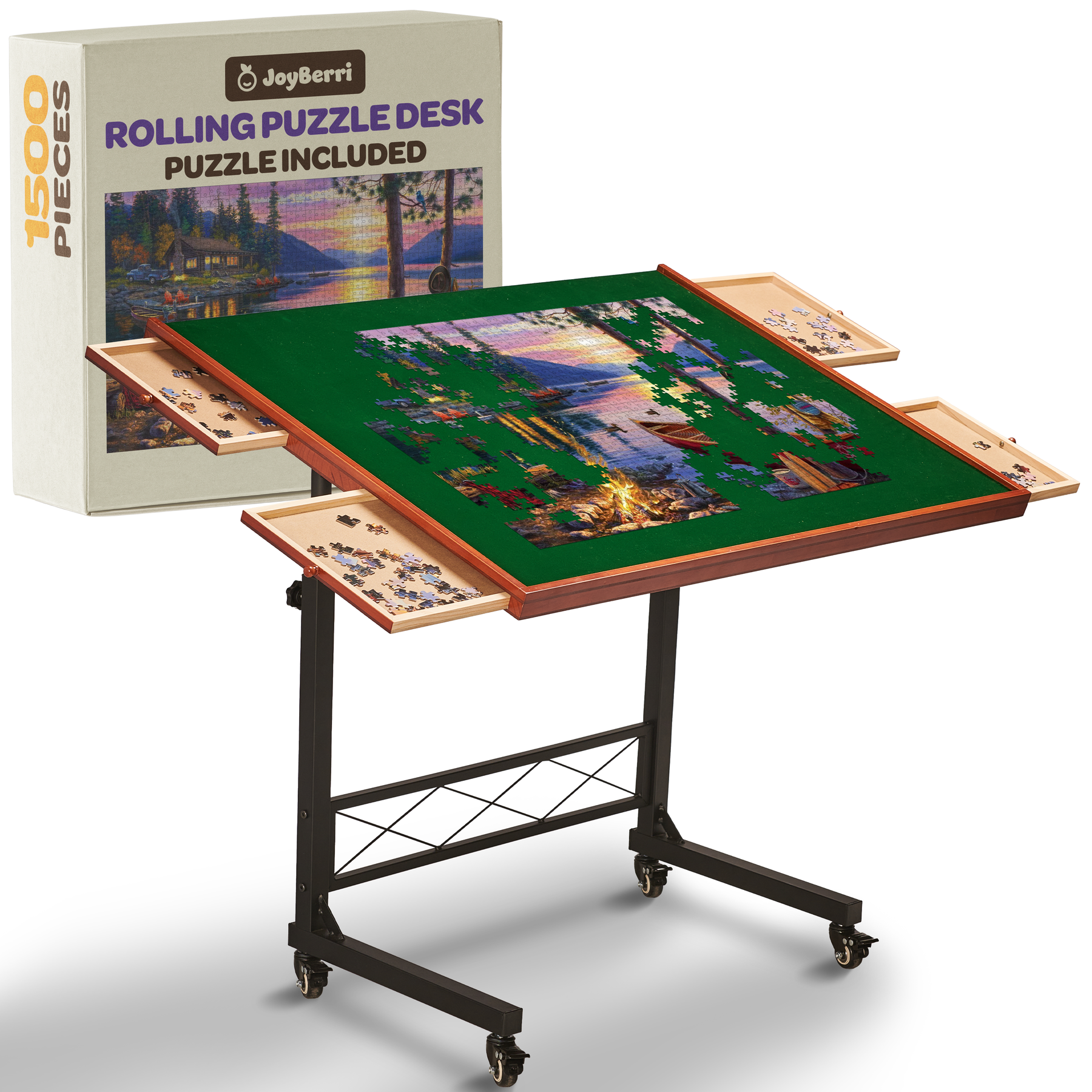 PuzzleStation™ – The Ultimate Adjustable Puzzle Table with Storage