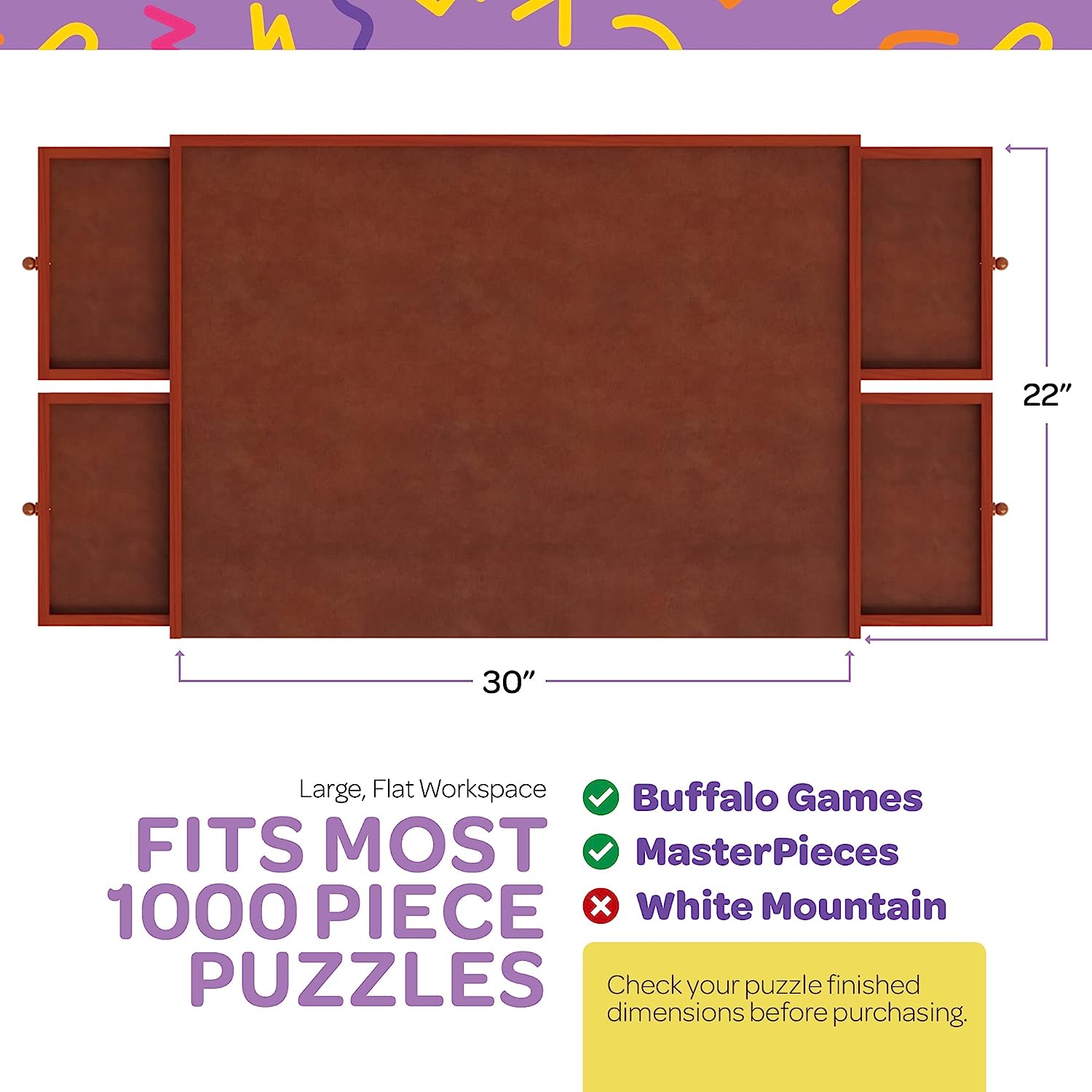 JoyBerri Jigsaw Puzzle Board - with Free Puzzle / 1500 Piece