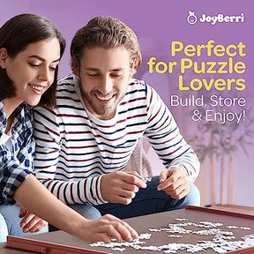 Joyberri 2000 Piece Puzzle Board - Wooden Puzzle Table with Drawers - Dark  Brown 2000 piece puzzle board - light - 14 requests